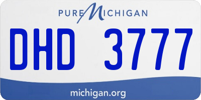 MI license plate DHD3777