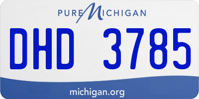 MI license plate DHD3785