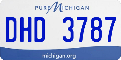 MI license plate DHD3787