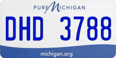 MI license plate DHD3788