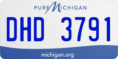 MI license plate DHD3791