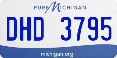 MI license plate DHD3795