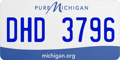 MI license plate DHD3796