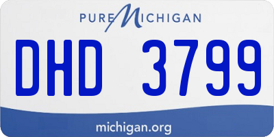 MI license plate DHD3799