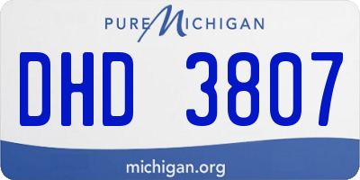 MI license plate DHD3807