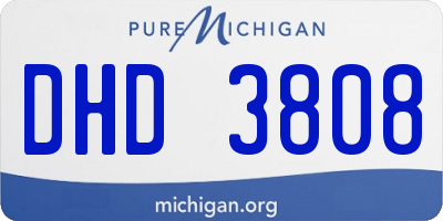 MI license plate DHD3808