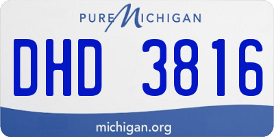 MI license plate DHD3816