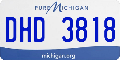 MI license plate DHD3818