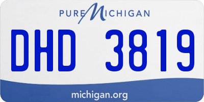 MI license plate DHD3819