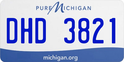 MI license plate DHD3821
