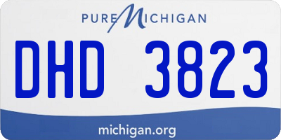 MI license plate DHD3823