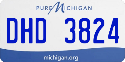 MI license plate DHD3824