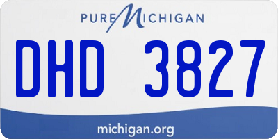 MI license plate DHD3827