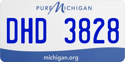 MI license plate DHD3828
