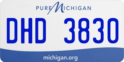 MI license plate DHD3830