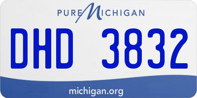 MI license plate DHD3832