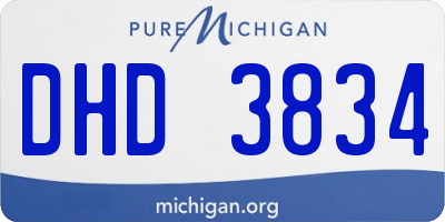 MI license plate DHD3834
