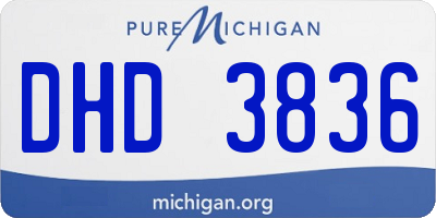 MI license plate DHD3836