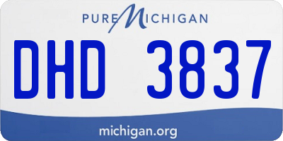 MI license plate DHD3837