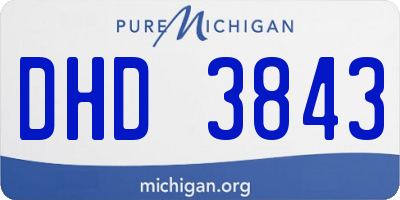 MI license plate DHD3843