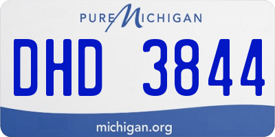 MI license plate DHD3844