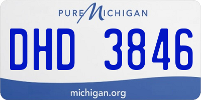 MI license plate DHD3846