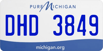 MI license plate DHD3849