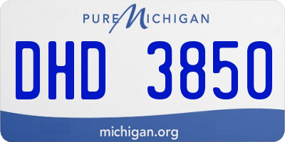 MI license plate DHD3850