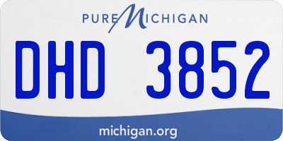MI license plate DHD3852