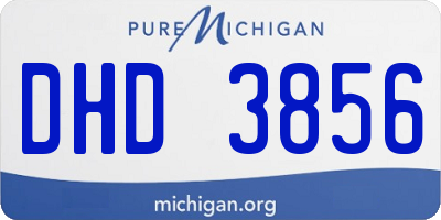 MI license plate DHD3856