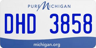 MI license plate DHD3858