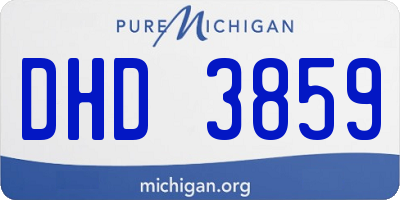 MI license plate DHD3859