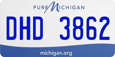 MI license plate DHD3862