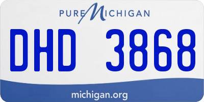MI license plate DHD3868