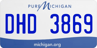 MI license plate DHD3869