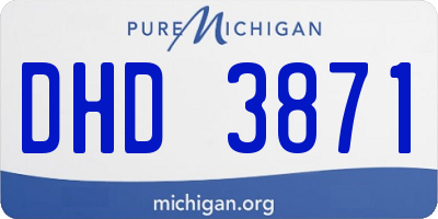 MI license plate DHD3871