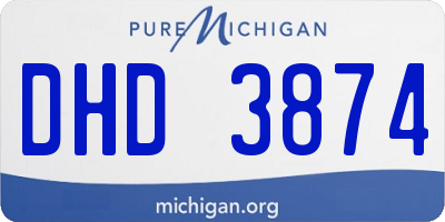 MI license plate DHD3874