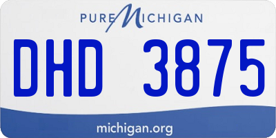 MI license plate DHD3875