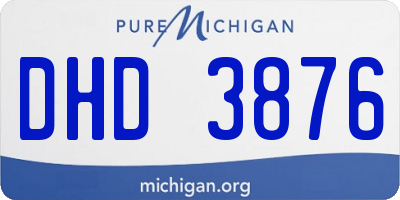 MI license plate DHD3876