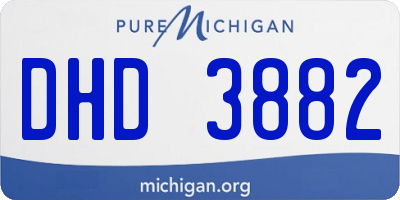 MI license plate DHD3882