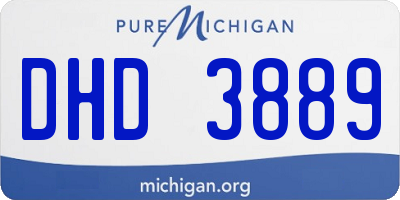 MI license plate DHD3889