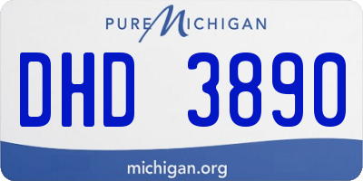 MI license plate DHD3890