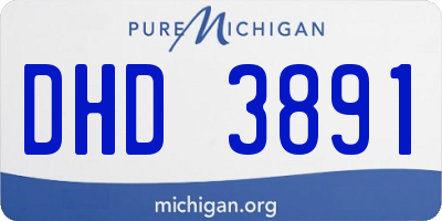 MI license plate DHD3891