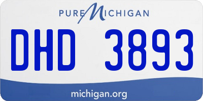 MI license plate DHD3893