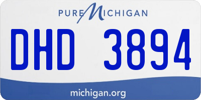 MI license plate DHD3894