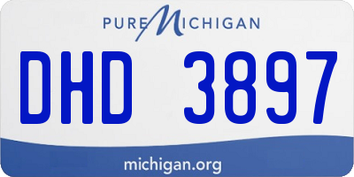 MI license plate DHD3897