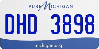 MI license plate DHD3898