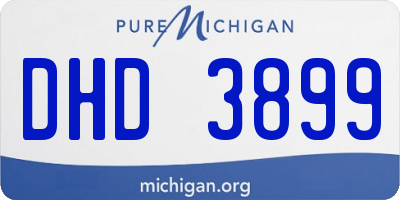 MI license plate DHD3899