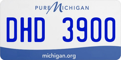 MI license plate DHD3900