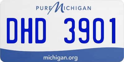 MI license plate DHD3901
